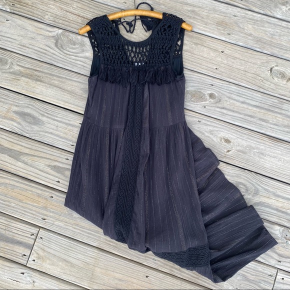 Maeve Anthropologie - Abilene Maxi Dress, Crochet & Tassel Details - Picture 13 of 16